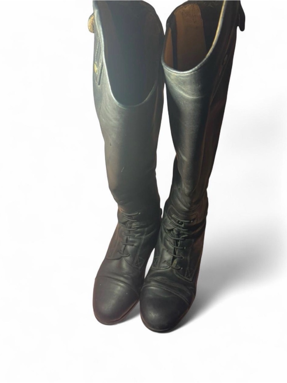 Ariat Black Tall Lace-Up yWomen's Riding Boots
